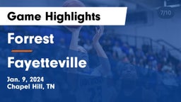 Forrest  vs Fayetteville  Game Highlights - Jan. 9, 2024