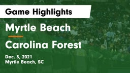 Myrtle Beach  vs Carolina Forest  Game Highlights - Dec. 3, 2021