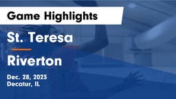 St. Teresa  vs Riverton  Game Highlights - Dec. 28, 2023