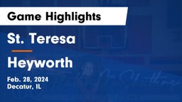 St. Teresa  vs Heyworth  Game Highlights - Feb. 28, 2024