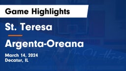 St. Teresa  vs Argenta-Oreana  Game Highlights - March 14, 2024