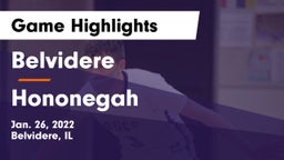 Belvidere  vs Hononegah  Game Highlights - Jan. 26, 2022
