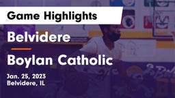 Belvidere  vs Boylan Catholic  Game Highlights - Jan. 25, 2023