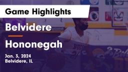 Belvidere  vs Hononegah  Game Highlights - Jan. 3, 2024