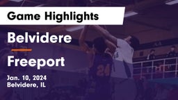 Belvidere  vs Freeport  Game Highlights - Jan. 10, 2024