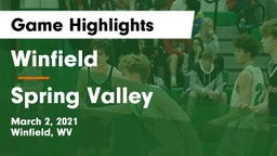 Winfield  vs Spring Valley  Game Highlights - March 2, 2021
