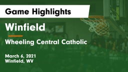 Winfield  vs Wheeling Central Catholic  Game Highlights - March 6, 2021