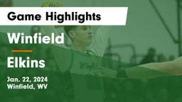 Winfield  vs Elkins  Game Highlights - Jan. 22, 2024