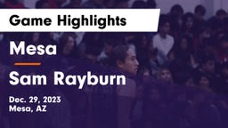 Mesa  vs Sam Rayburn  Game Highlights - Dec. 29, 2023