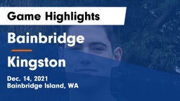 Bainbridge  vs Kingston  Game Highlights - Dec. 14, 2021