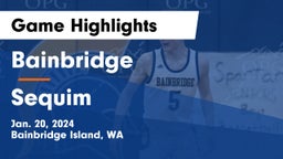 Bainbridge  vs Sequim  Game Highlights - Jan. 20, 2024