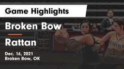 Broken Bow  vs Rattan Game Highlights - Dec. 16, 2021