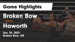 Broken Bow  vs Haworth  Game Highlights - Jan. 25, 2022