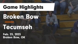 Broken Bow  vs Tecumseh Game Highlights - Feb. 23, 2023