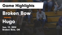 Broken Bow  vs Hugo  Game Highlights - Jan. 12, 2024