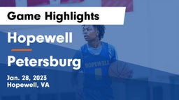 Hopewell  vs Petersburg  Game Highlights - Jan. 28, 2023