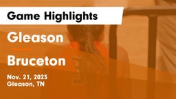 Gleason  vs Bruceton Game Highlights - Nov. 21, 2023