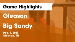 Gleason  vs Big Sandy Game Highlights - Dec. 5, 2023