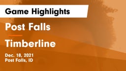 Post Falls  vs Timberline  Game Highlights - Dec. 18, 2021