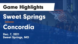 Sweet Springs  vs Concordia  Game Highlights - Dec. 7, 2021