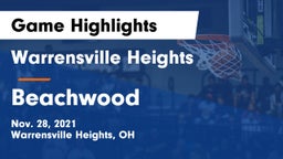 Warrensville Heights  vs Beachwood  Game Highlights - Nov. 28, 2021