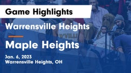 Warrensville Heights  vs Maple Heights  Game Highlights - Jan. 6, 2023