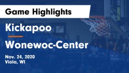 Kickapoo vs Wonewoc-Center  Game Highlights - Nov. 24, 2020