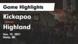 Kickapoo vs Highland  Game Highlights - Jan. 12, 2021