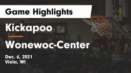 Kickapoo vs Wonewoc-Center  Game Highlights - Dec. 6, 2021