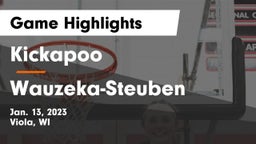 Kickapoo vs Wauzeka-Steuben  Game Highlights - Jan. 13, 2023