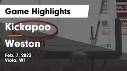 Kickapoo vs Weston  Game Highlights - Feb. 7, 2023