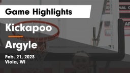 Kickapoo vs Argyle  Game Highlights - Feb. 21, 2023
