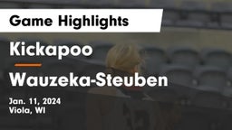 Kickapoo vs Wauzeka-Steuben  Game Highlights - Jan. 11, 2024