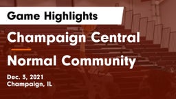 Champaign Central  vs Normal Community  Game Highlights - Dec. 3, 2021