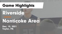 Riverside  vs Nanticoke Area  Game Highlights - Dec. 15, 2021