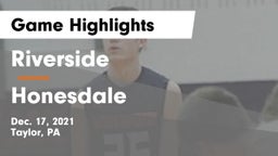 Riverside  vs Honesdale  Game Highlights - Dec. 17, 2021