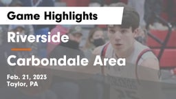 Riverside  vs Carbondale Area  Game Highlights - Feb. 21, 2023