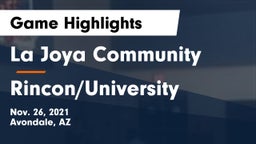 La Joya Community  vs Rincon/University  Game Highlights - Nov. 26, 2021