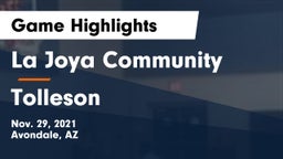 La Joya Community  vs Tolleson  Game Highlights - Nov. 29, 2021