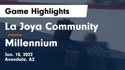La Joya Community  vs Millennium   Game Highlights - Jan. 18, 2022
