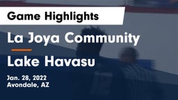 La Joya Community  vs Lake Havasu  Game Highlights - Jan. 28, 2022