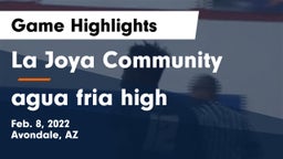 La Joya Community  vs agua fria high Game Highlights - Feb. 8, 2022