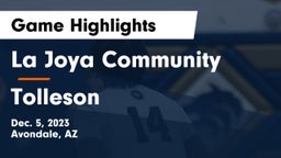 La Joya Community  vs Tolleson  Game Highlights - Dec. 5, 2023