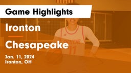 Ironton  vs Chesapeake  Game Highlights - Jan. 11, 2024