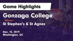Gonzaga College  vs St Stephen's & St Agnes Game Highlights - Dec. 15, 2019