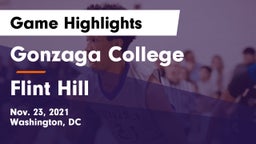 Gonzaga College  vs Flint Hill  Game Highlights - Nov. 23, 2021