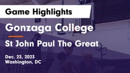 Gonzaga College  vs St John Paul The Great Game Highlights - Dec. 23, 2023