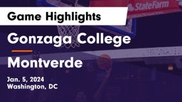 Gonzaga College  vs Montverde Game Highlights - Jan. 5, 2024