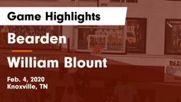 Bearden  vs William Blount  Game Highlights - Feb. 4, 2020