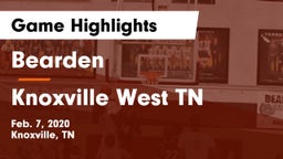 Bearden  vs Knoxville West  TN Game Highlights - Feb. 7, 2020